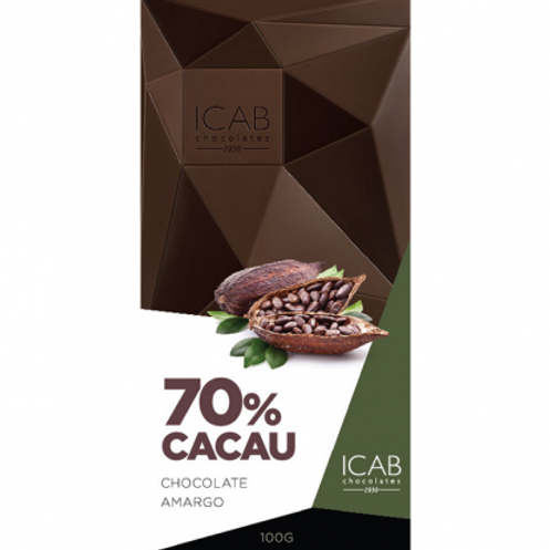 Tablete 70% cacau - 100g
